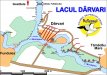 Harta cu locurile de pescuit pe lacul Darvari